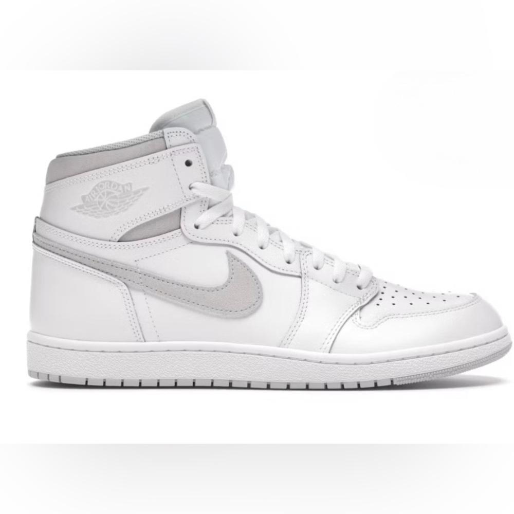 Nike Air Jordan 1 HI 85 in White and Neutral Gray